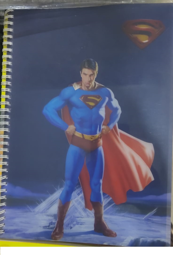 A4 PP KAPAK ,İÇİ RENKLİ,SPR.  KAHRAMAN DEFTER