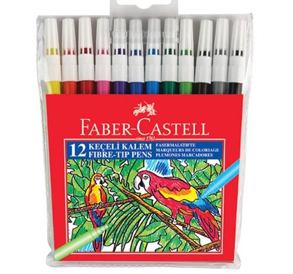FABER CASTEL 12 RENK KEÇELİ KALEM