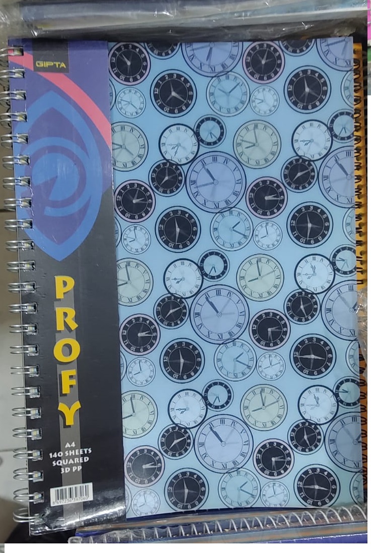 A4 PP KAPAK ,İÇİ RENKLİ,SPR.  KAHRAMAN DEFTER