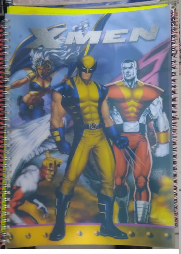 A4 PP KAPAK ,İÇİ RENKLİ,SPR.  KAHRAMAN DEFTER